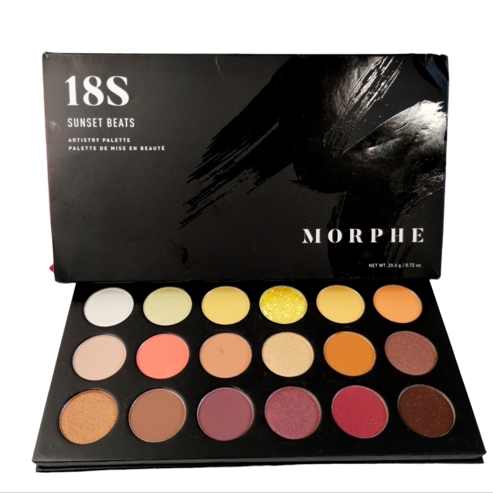 MORPHE 18S Sunset Beats Artistry Eyeshadow Palette FREE Brush DISCONTINUED